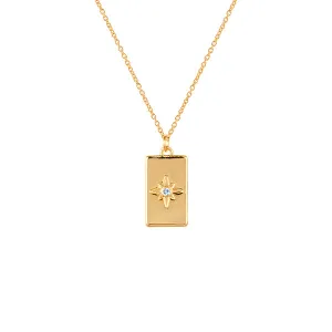 March Birthstone Necklace