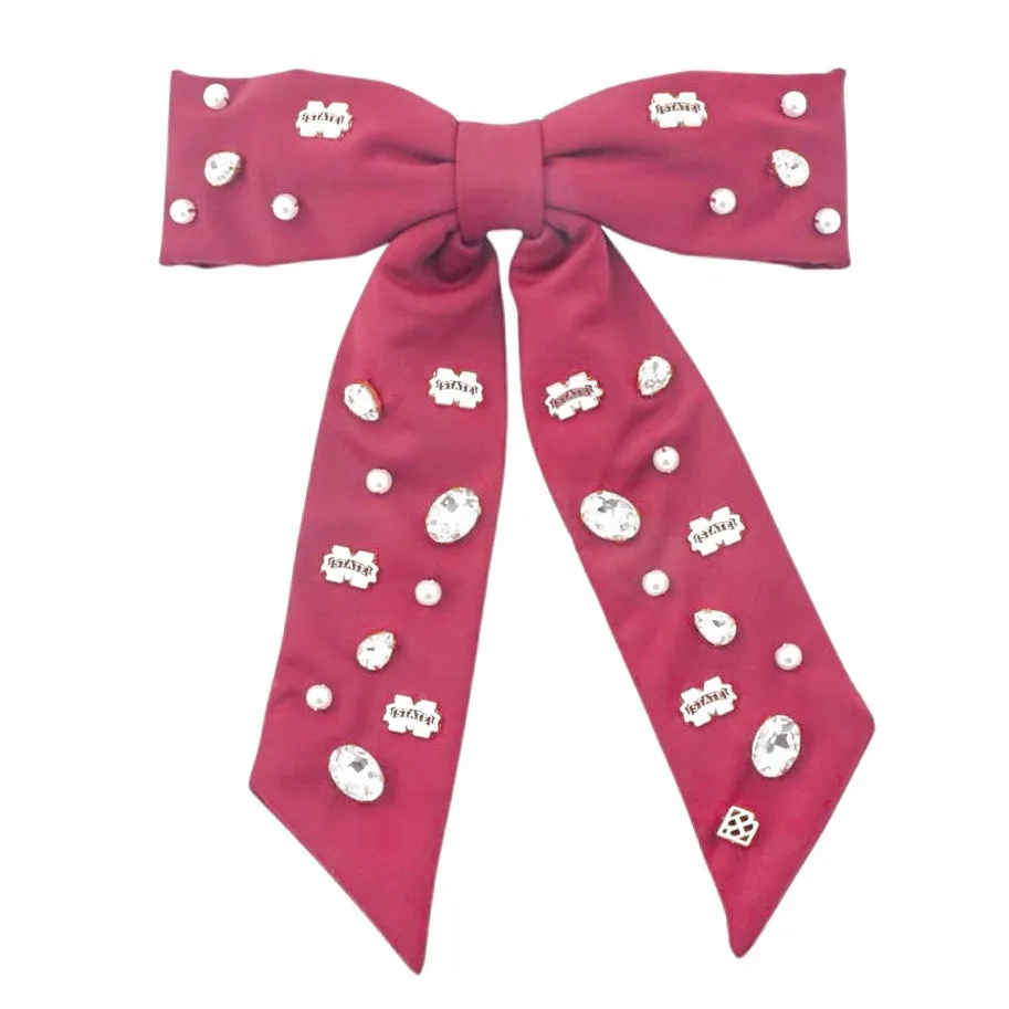 Mississippi State Bow Barrette