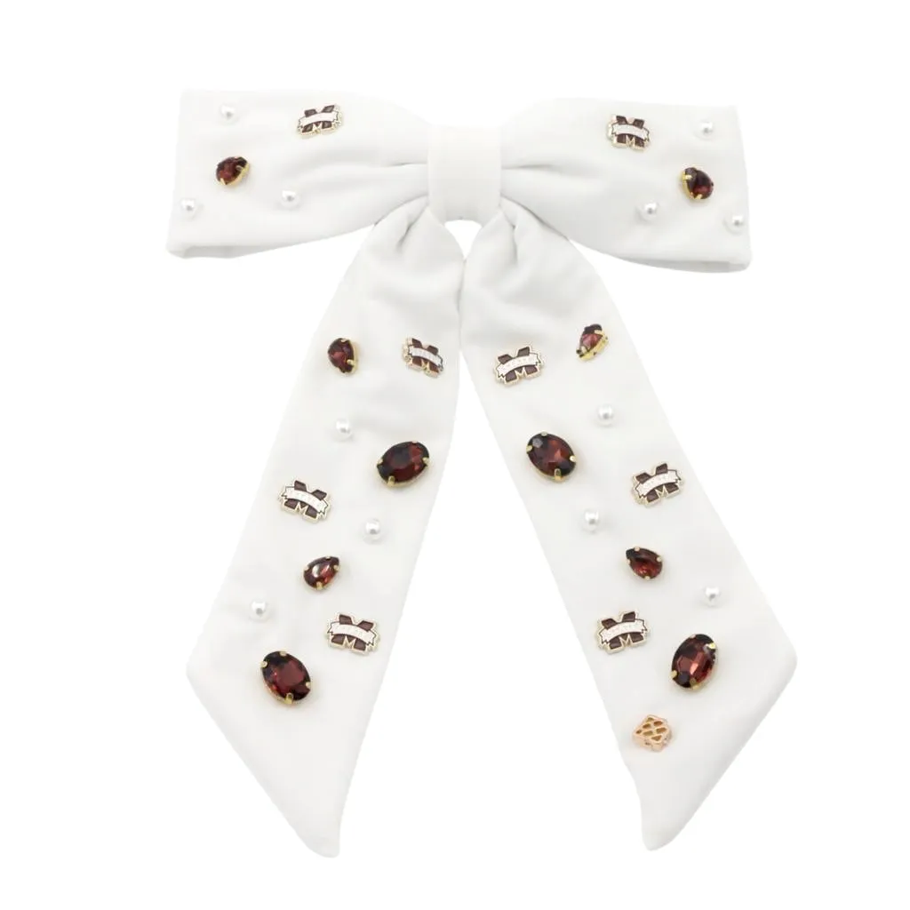 Mississippi State Bow Barrette