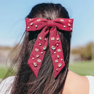 Mississippi State Bow Barrette