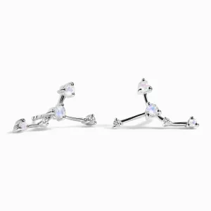 Moonstone Earrings - Cancer Zodiac Constellation
