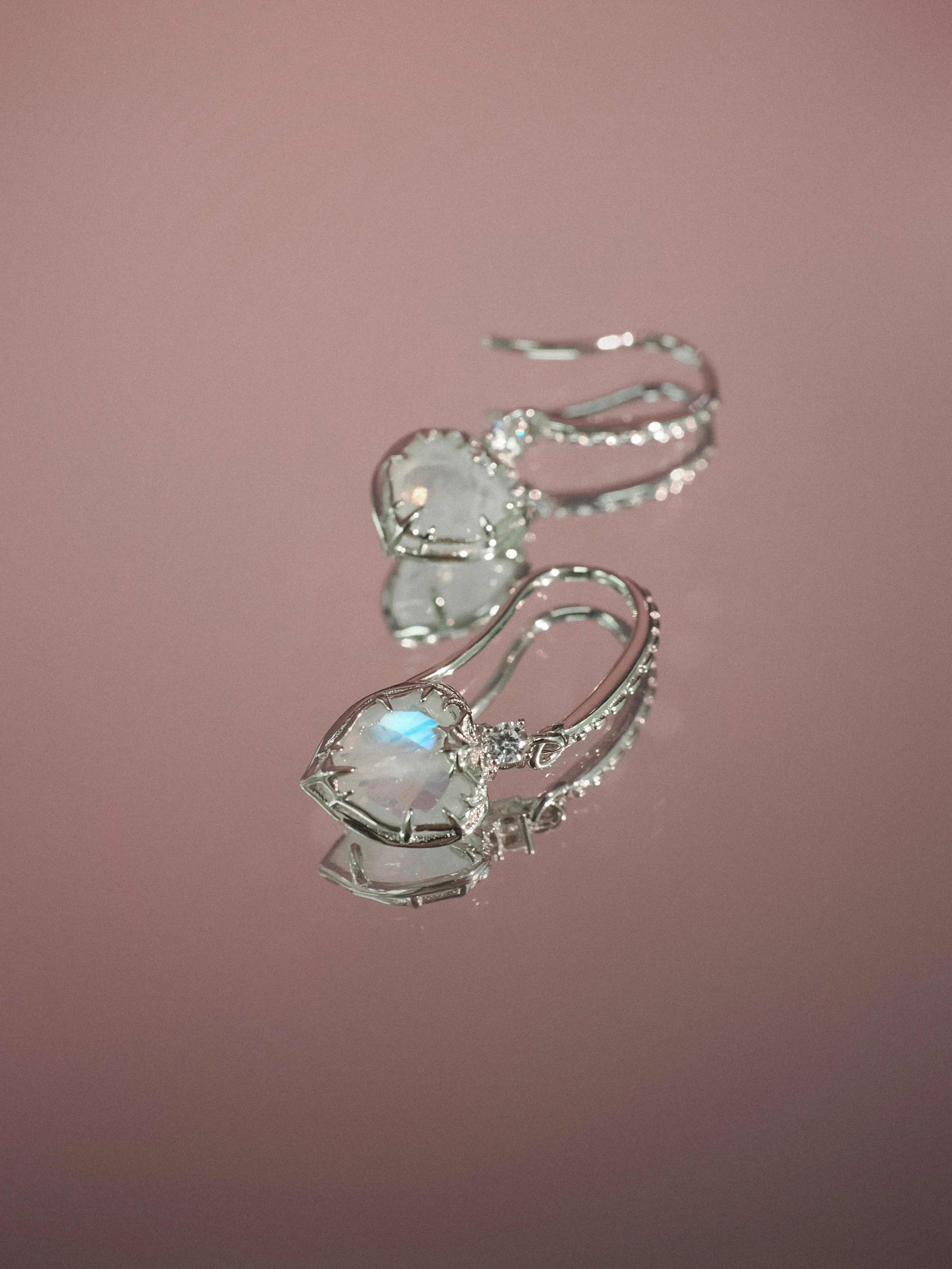 Moonstone Silver Earrings - Miracle