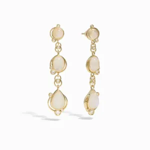 Moonstone Stardrop Earrings