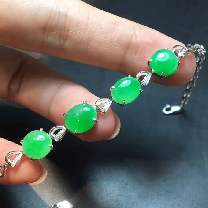 Natural Jade Bracelet Jadeite Bracelet NBT10