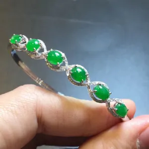 Natural Jade Bracelet Jadeite Bracelet NBT68