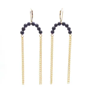 Nola goldstone earrings