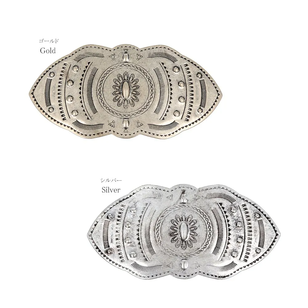 Oval Native Design Hair Barrette