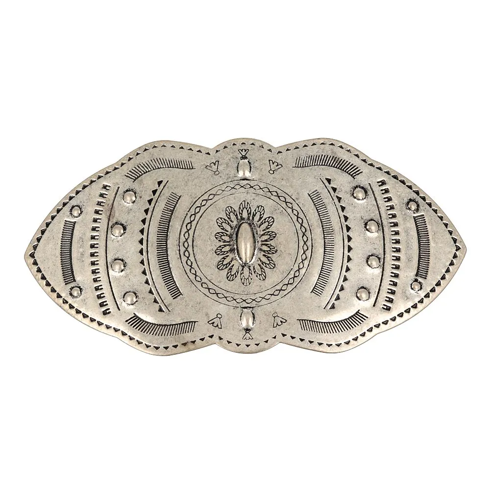 Oval Native Design Hair Barrette