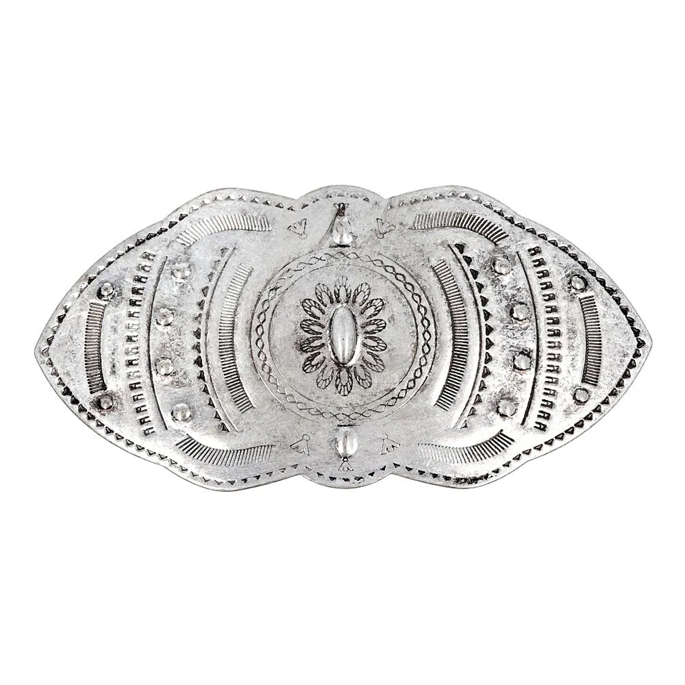 Oval Native Design Hair Barrette