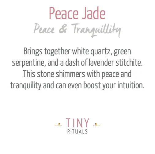 Peace Jade Energy Bracelet by Tiny Rituals