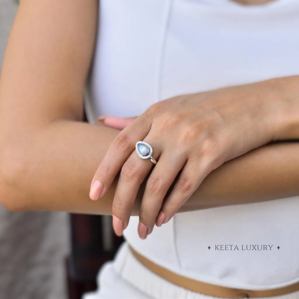 Pear Dreams - Moonstone Ring