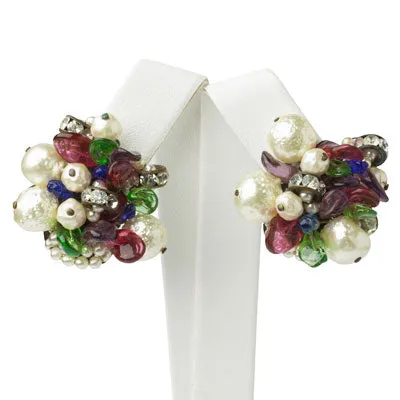 Pearl, Gemstone Bead & Rondelle Earrings