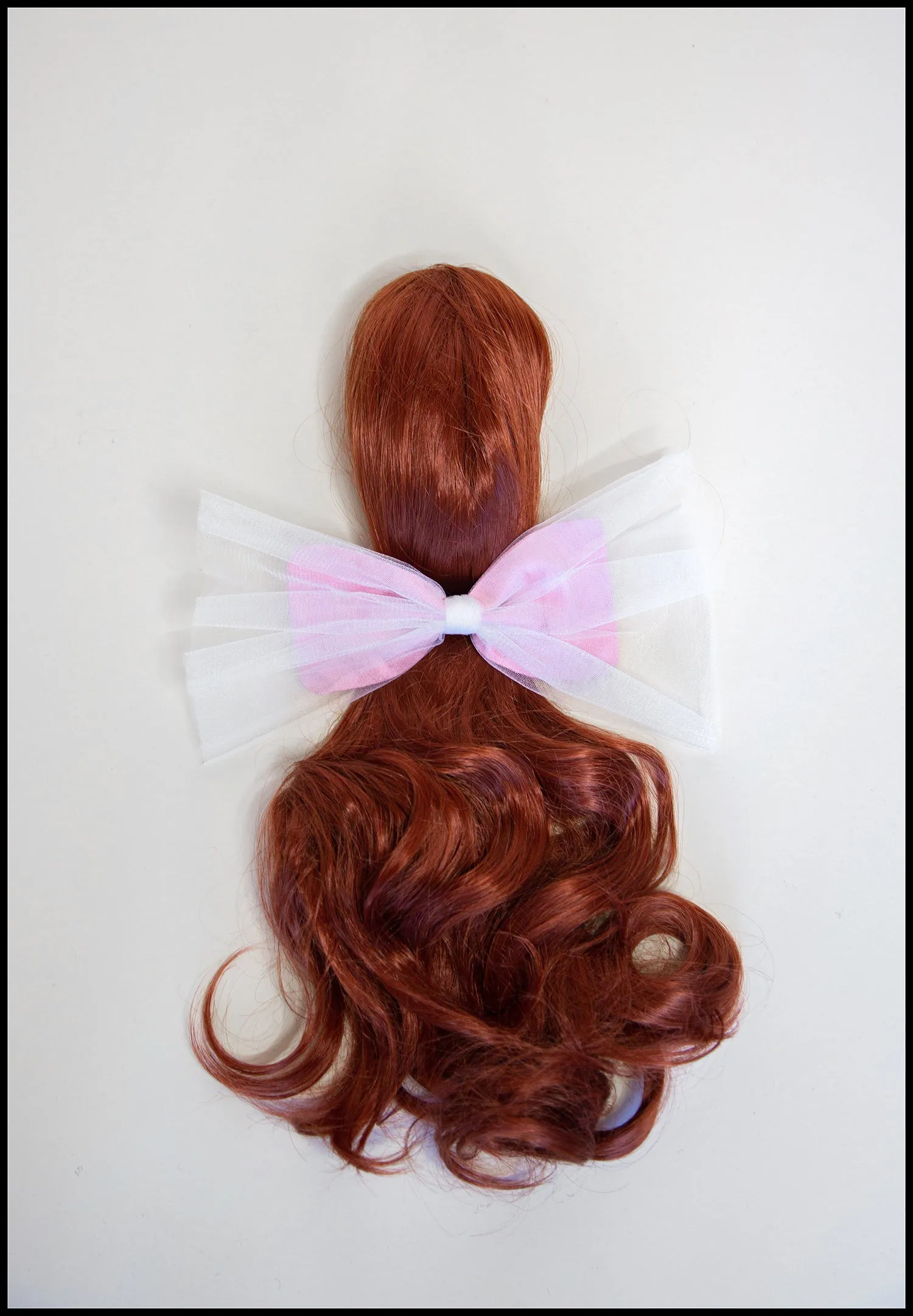 Pink Tulle & Silk Hair Bow