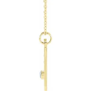 Platinum 14k Yellow Rose White Gold Sterling Silver Diamond and Aquamarine Cancer Zodiac Horoscope Constellation Pendant Necklace