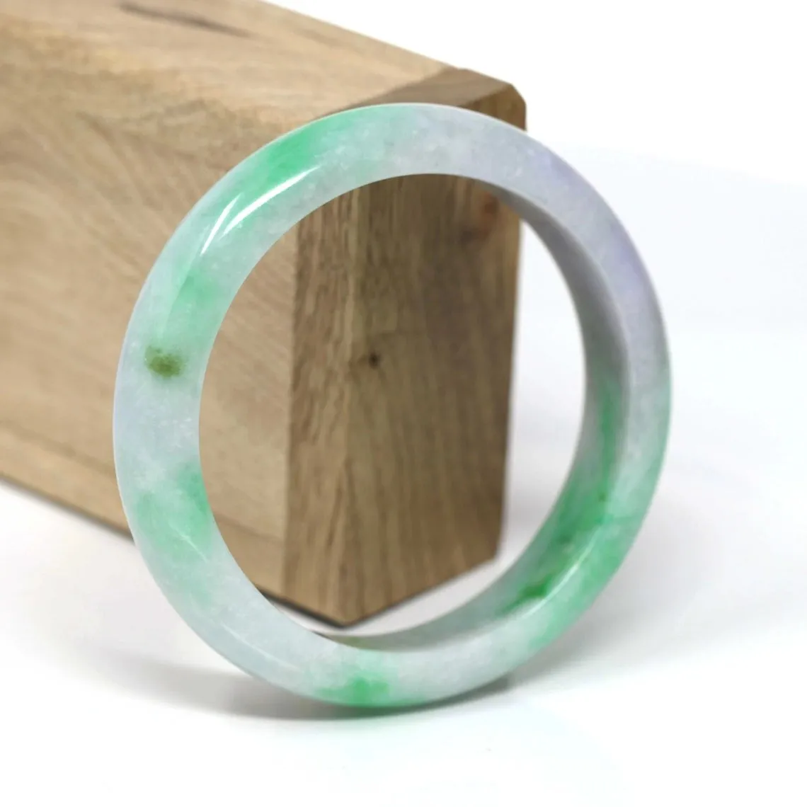 RealJade® Classic Bangle Natural Jadeite Jade Bangle Bracelet Jade Jadeite Jewelry ( 60.0 mm )#440