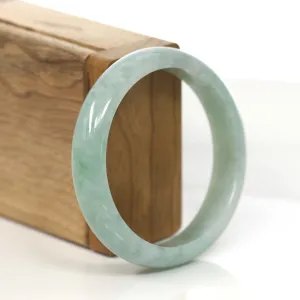 RealJade® Co. Classic Blue-Green Jadeite Jade Bangle Bracelet (57.4 mm) #795