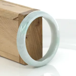 RealJade® Co. Classic Light Green Natural Burmese Jadeite Jade Bangle (56.93 mm) #643