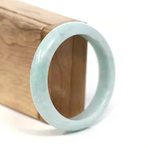 RealJade® Co. "Classic Bangle" Genuine Burmese Green Jadeite Jade Bangle Bracelet (57.15mm) #T215