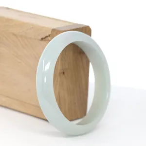 RealJade® Co. "Classic Bangle" Natural Burmese Jadeite Jade Bangle ( 57.73 mm )#586
