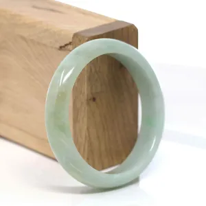 RealJade® "Classic Bangle" Blue Green Natural Burmese Jadeite Jade Bangle ( 54.44 mm )#300