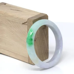 RealJade® "Classic Bangle" Genuine Burmese High Quality Jadeite Jade Bangle Bracelet (52.2mm)#150