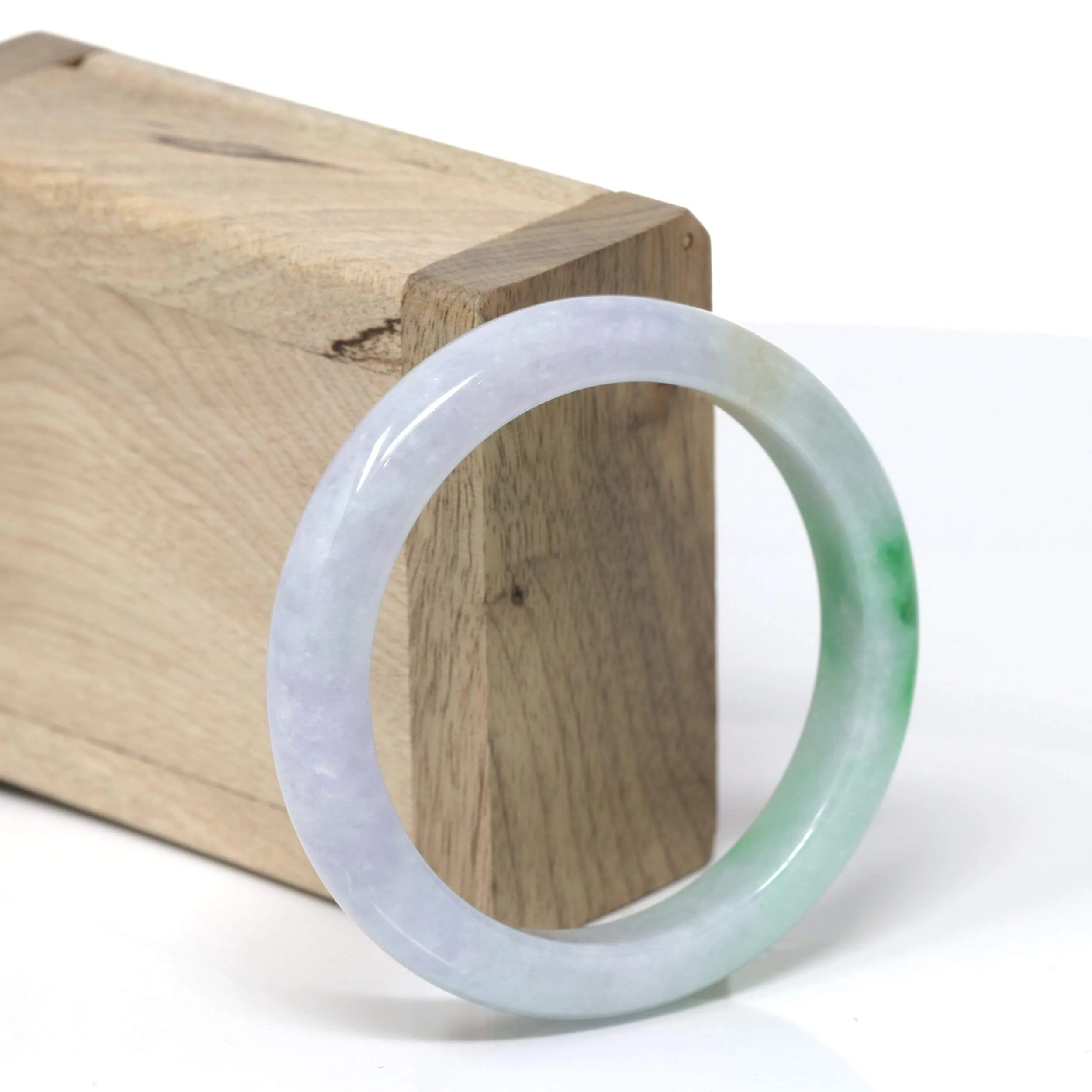 RealJade® "Classic Bangle" Genuine Burmese High Quality Jadeite Jade Bangle Bracelet (52.2mm)#150