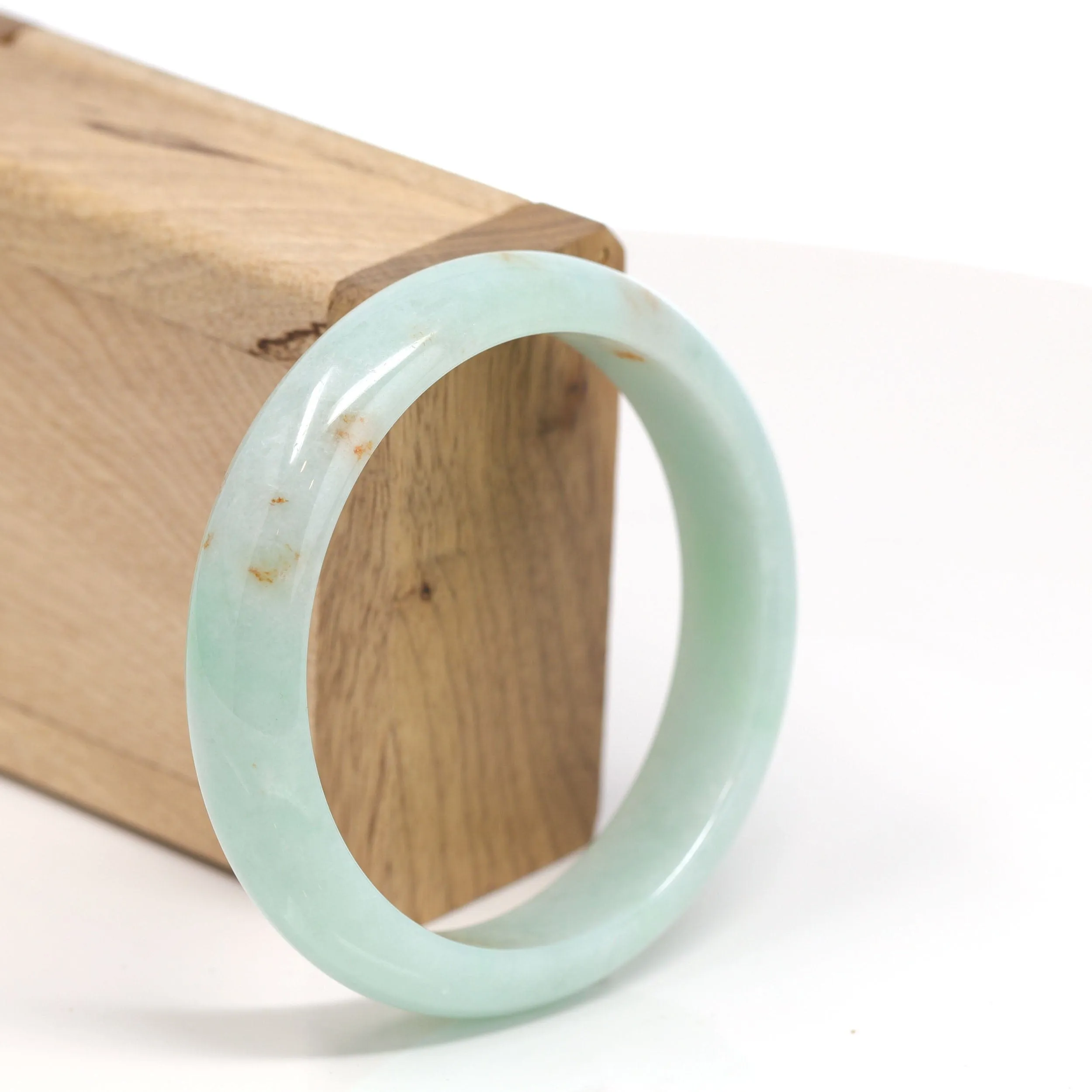 RealJade® "Classic Bangle" Genuine Burmese High Quality Jadeite Jade Bangle Bracelet (59mm)SZS1009