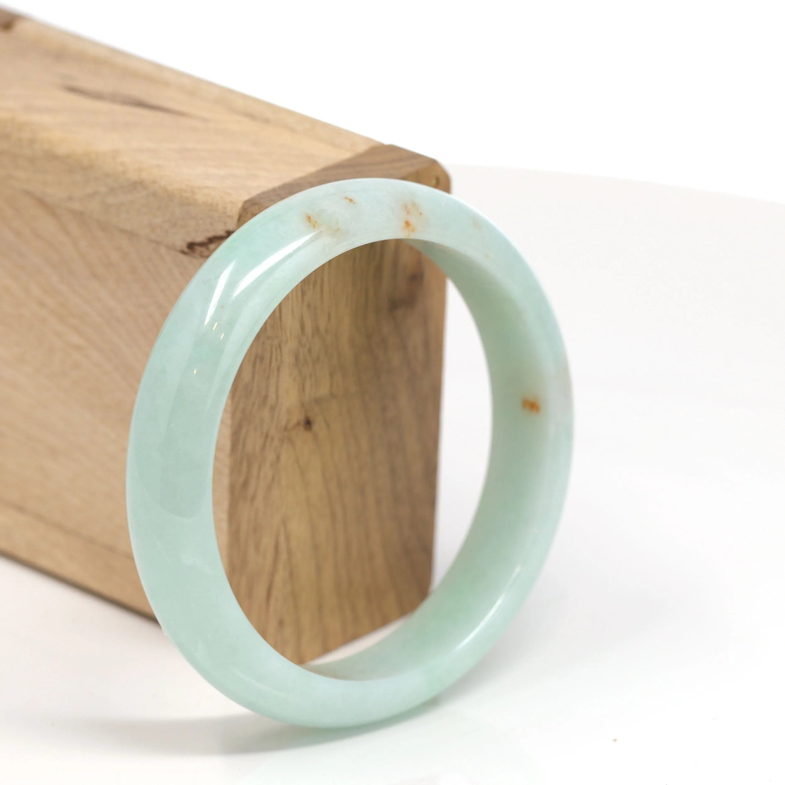 RealJade® "Classic Bangle" Genuine Burmese High Quality Jadeite Jade Bangle Bracelet (59mm)SZS1009