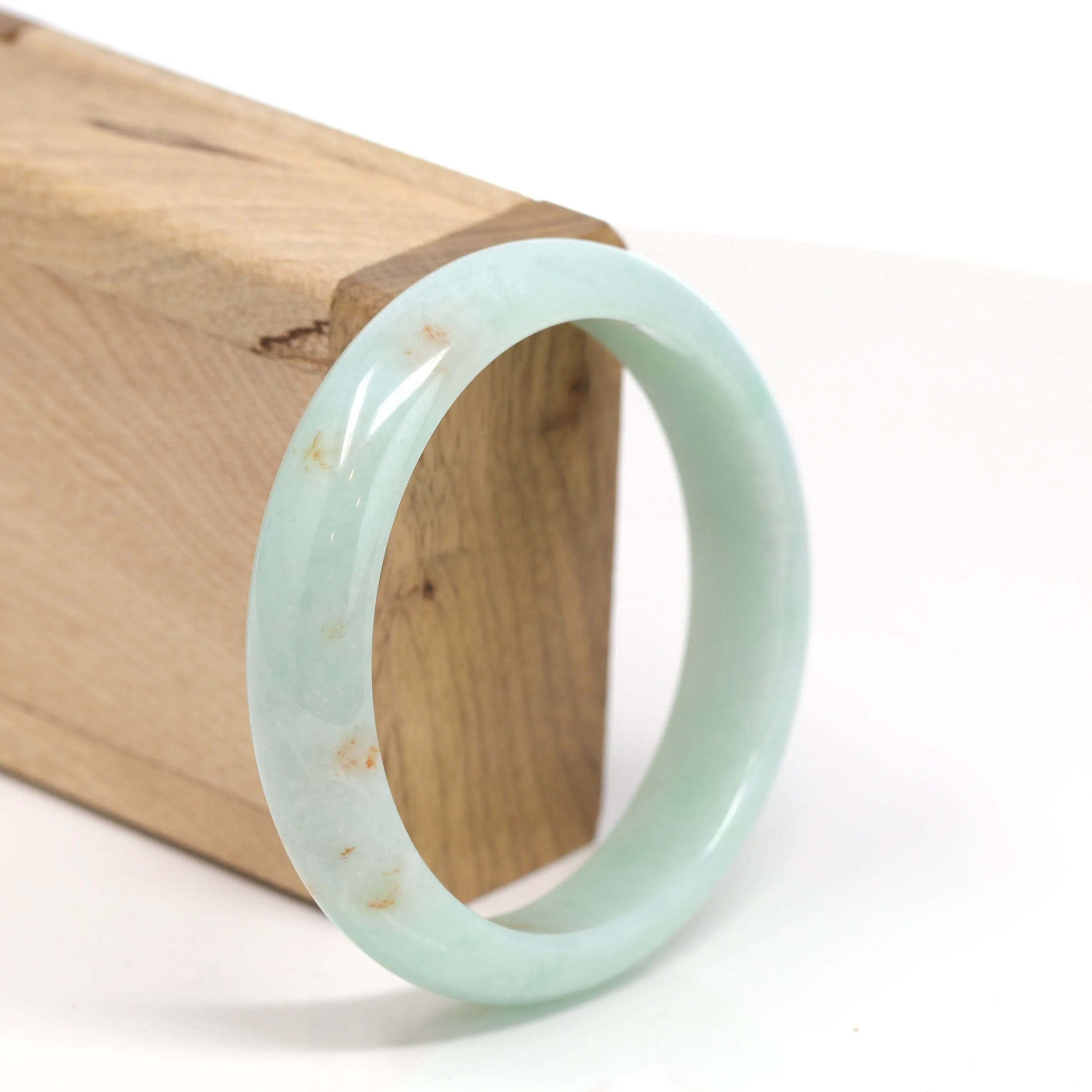 RealJade® "Classic Bangle" Genuine Burmese High Quality Jadeite Jade Bangle Bracelet (59mm)SZS1009