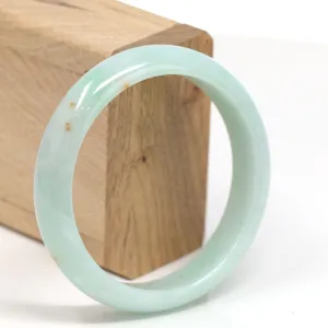 RealJade® "Classic Bangle" Genuine Burmese High Quality Jadeite Jade Bangle Bracelet (59mm)SZS1009