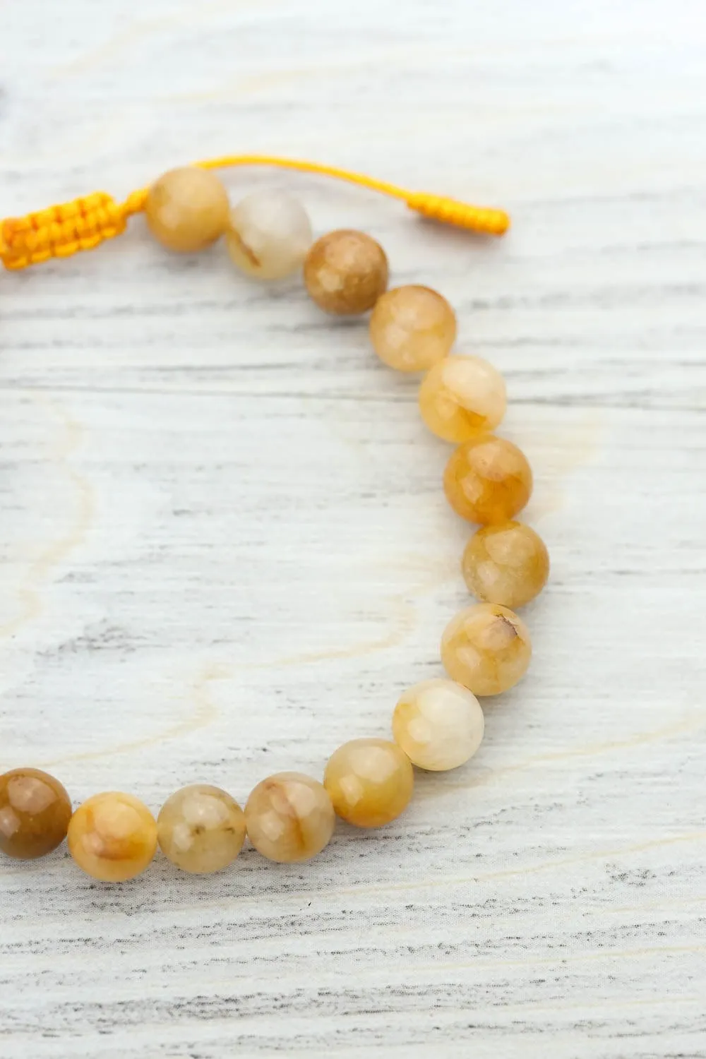 Self-Confidence Yellow Jade Mala & Bracelet Set