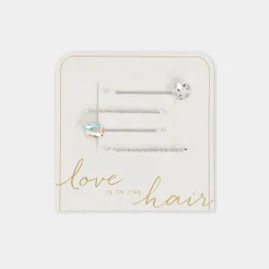 Shelby Hair Clip - Silver/Clear