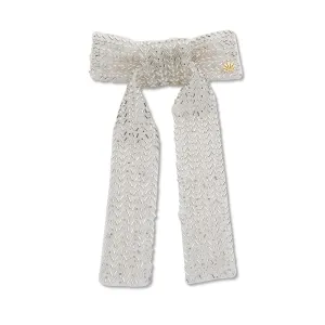 SILVER MARGOT BEADED BOW BARRETTE