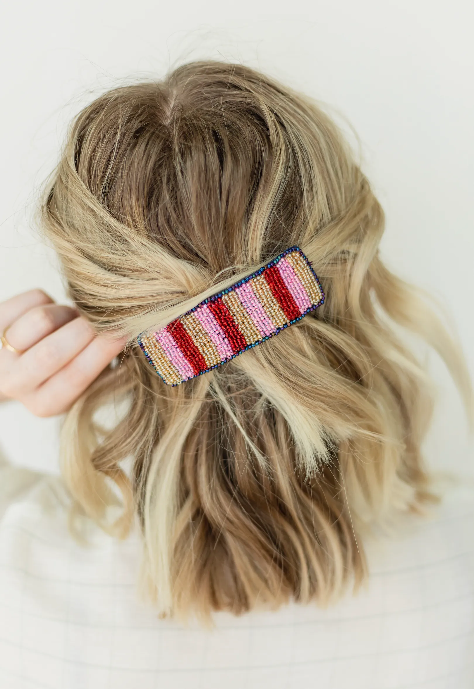 Strié Hand-Beaded Barrette from Haiti
