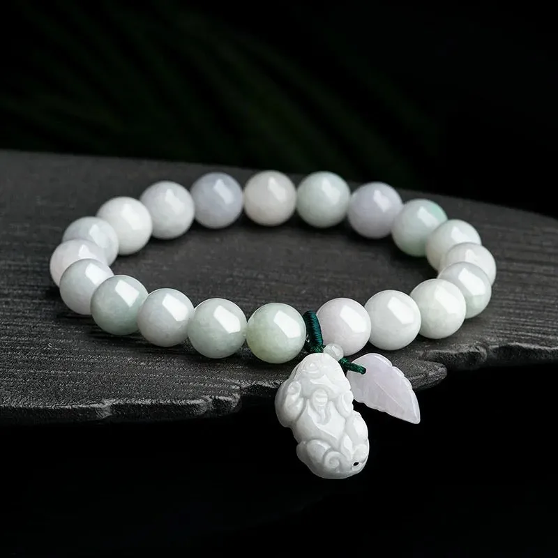 THE VAULT | Genuine Natural Myanmar Hand Carved Jadeite Bracelet