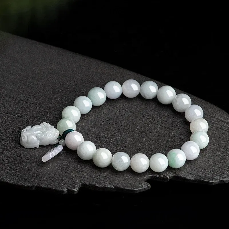 THE VAULT | Genuine Natural Myanmar Hand Carved Jadeite Bracelet