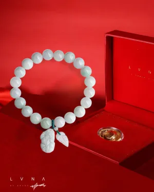 THE VAULT | Genuine Natural Myanmar Hand Carved Jadeite Bracelet