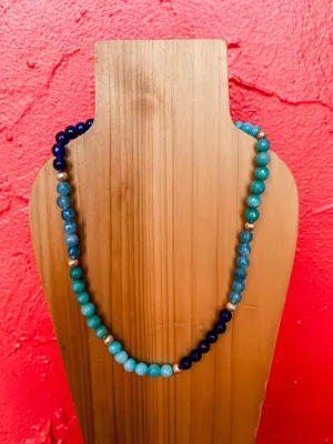 [Treasure Jewels] Aquamarine Gemstone Necklace