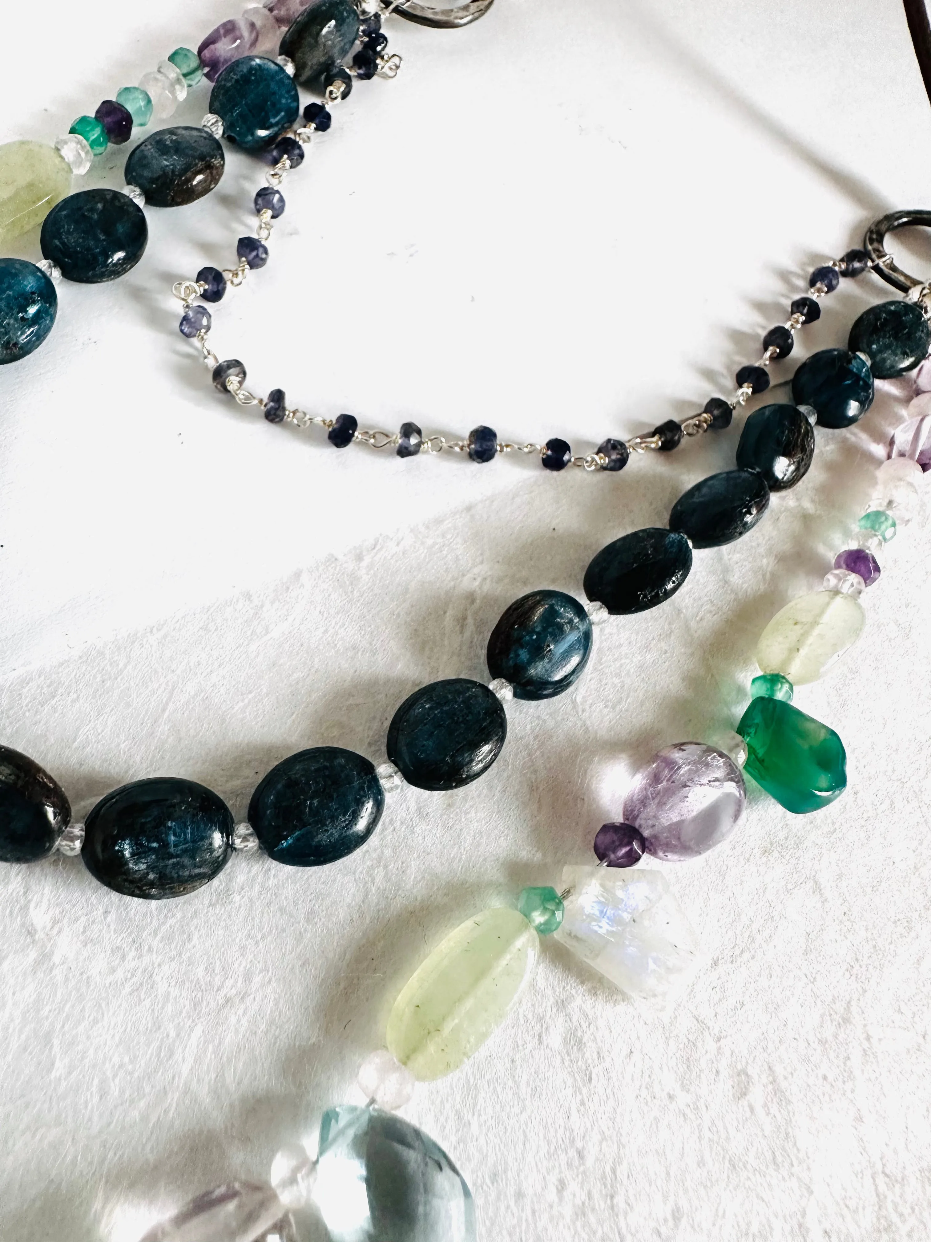 Triple Gemstone Power Necklace/ Animal Lover Necklace