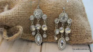 Triple Strand Chandelier Earrings