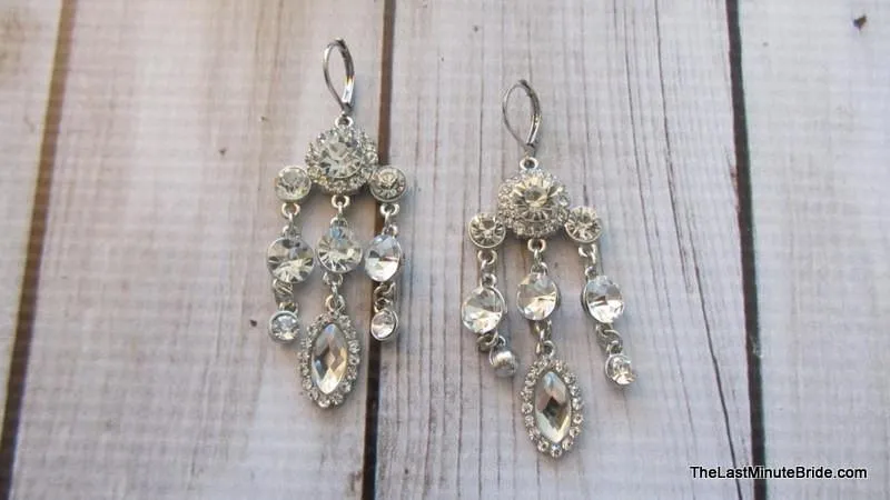 Triple Strand Chandelier Earrings