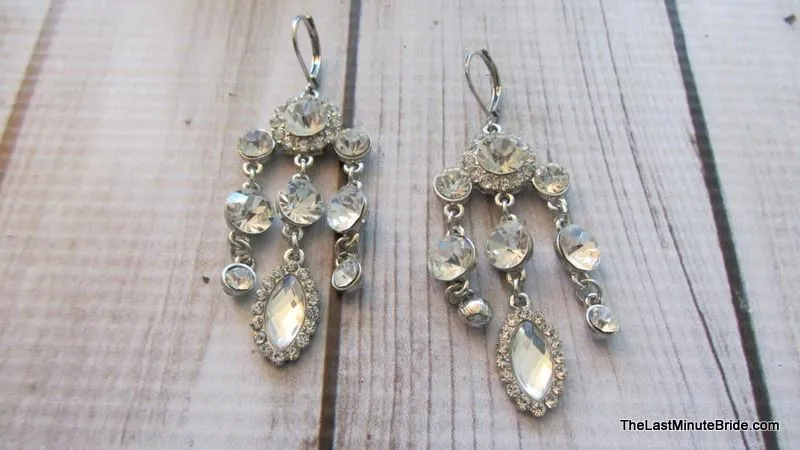 Triple Strand Chandelier Earrings