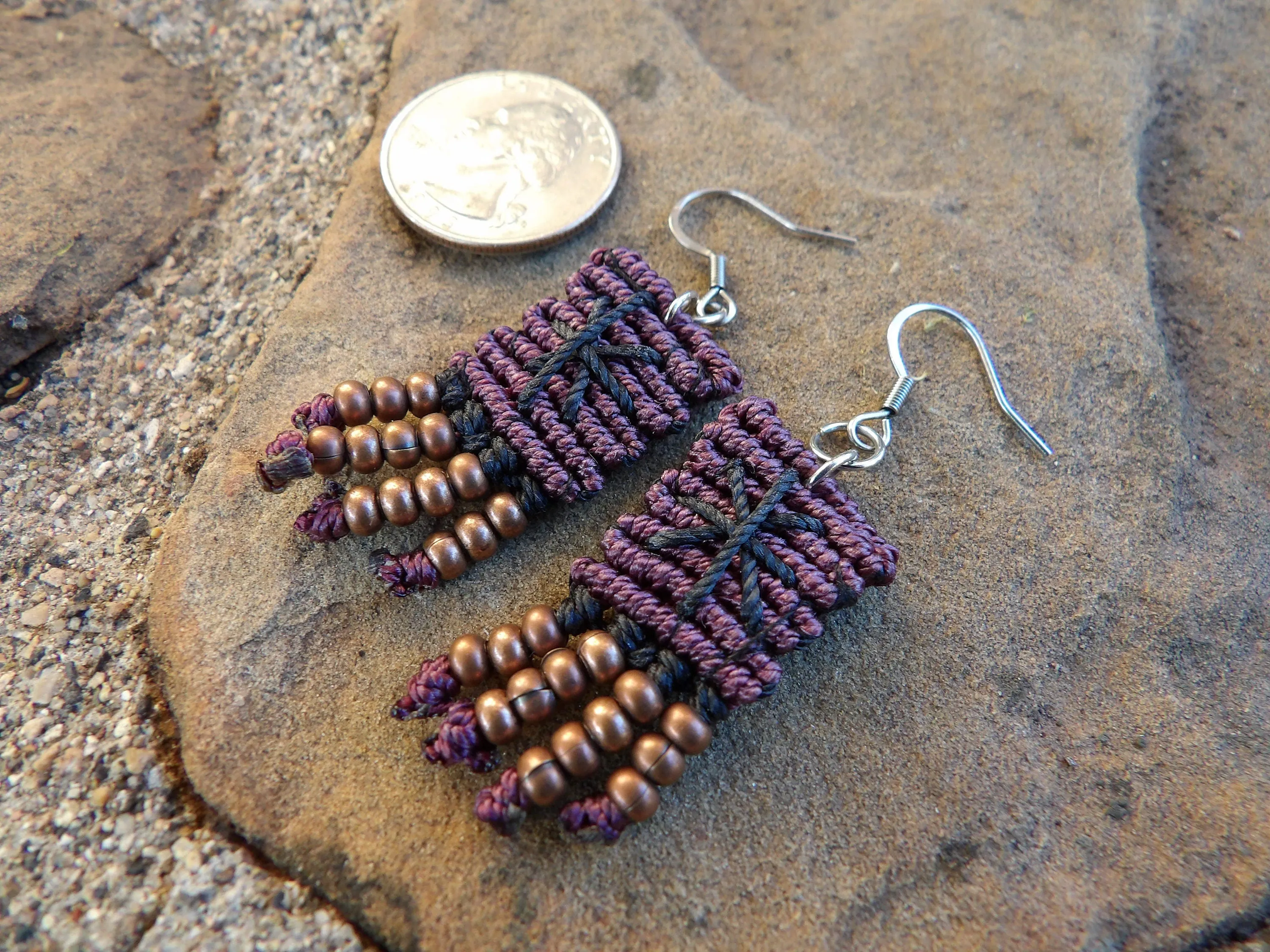 Unique Macrame Earrings