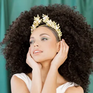 WILDFLOWER Crystal & Pearl Vine and Floral Crown
