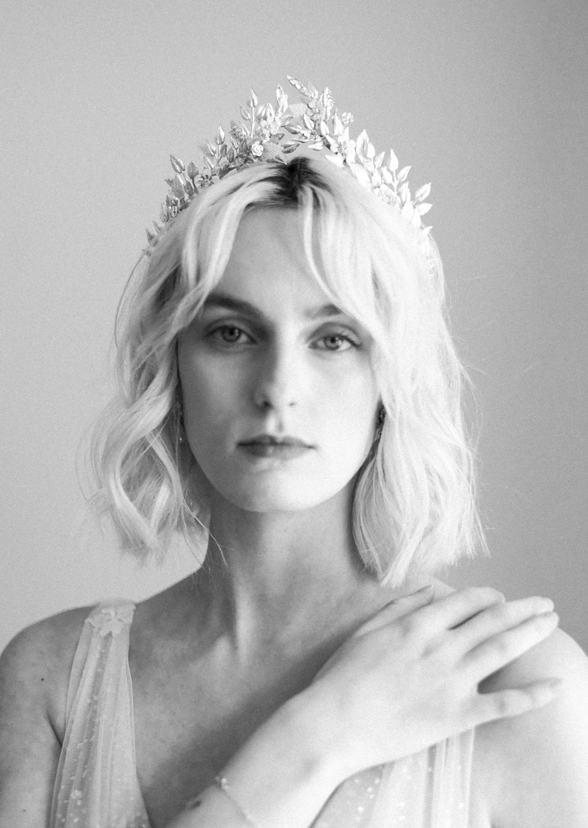 WILDFLOWER Crystal & Pearl Vine and Floral Crown