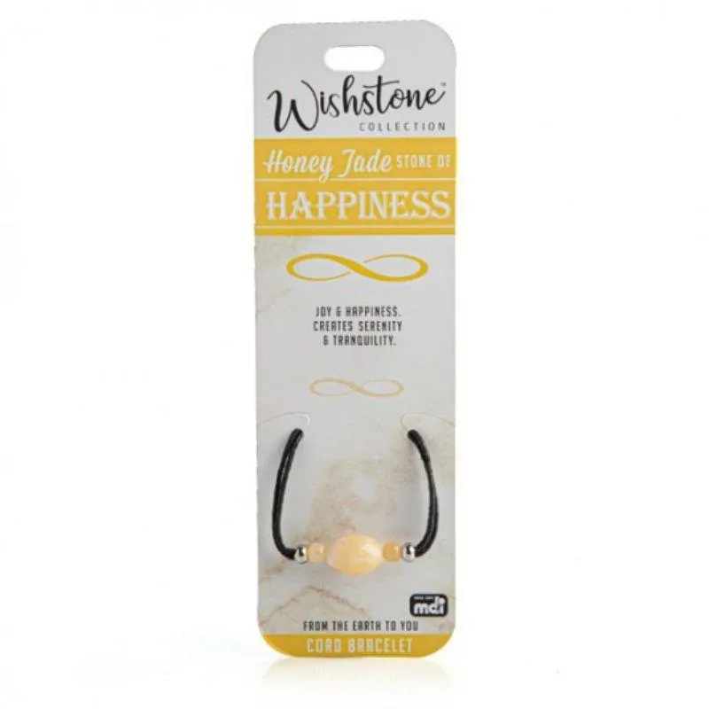 Wishstone Collection Honey Jade Cord Bracelet