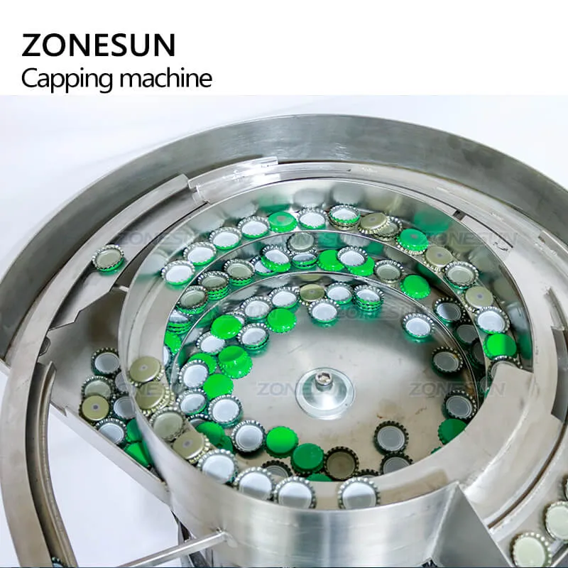 ZS-XG440E Automatic Beer Bottle Crown Auluminium Caps Crimping Pressing Capping Machine For Soda Water Drinks