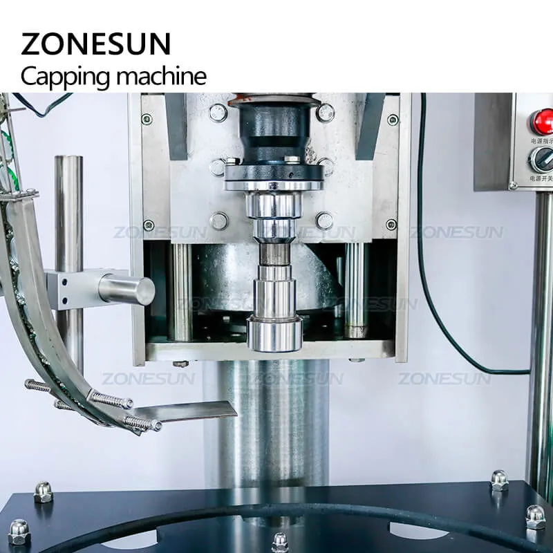 ZS-XG440E Automatic Beer Bottle Crown Auluminium Caps Crimping Pressing Capping Machine For Soda Water Drinks